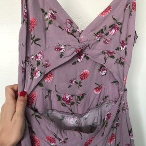 CUTE long floral romper with cut out!